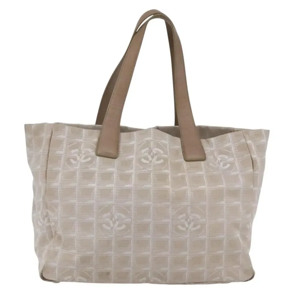 Chanel Nylon New Travel Line Tote Bag Beige